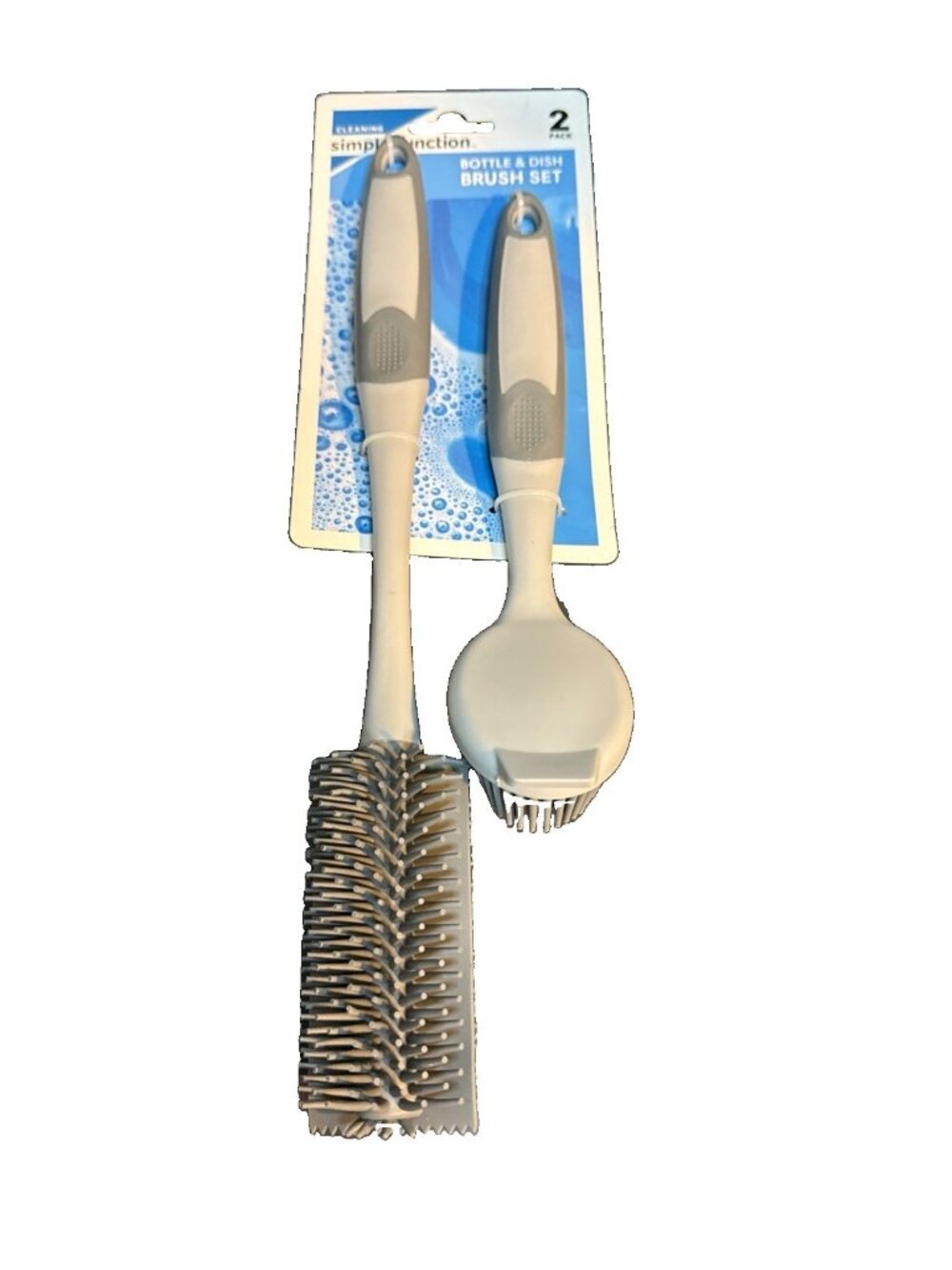 2-Pack Bottle Cleaning Bottle & Dish Brush Set 1 Long Handle Simple Function